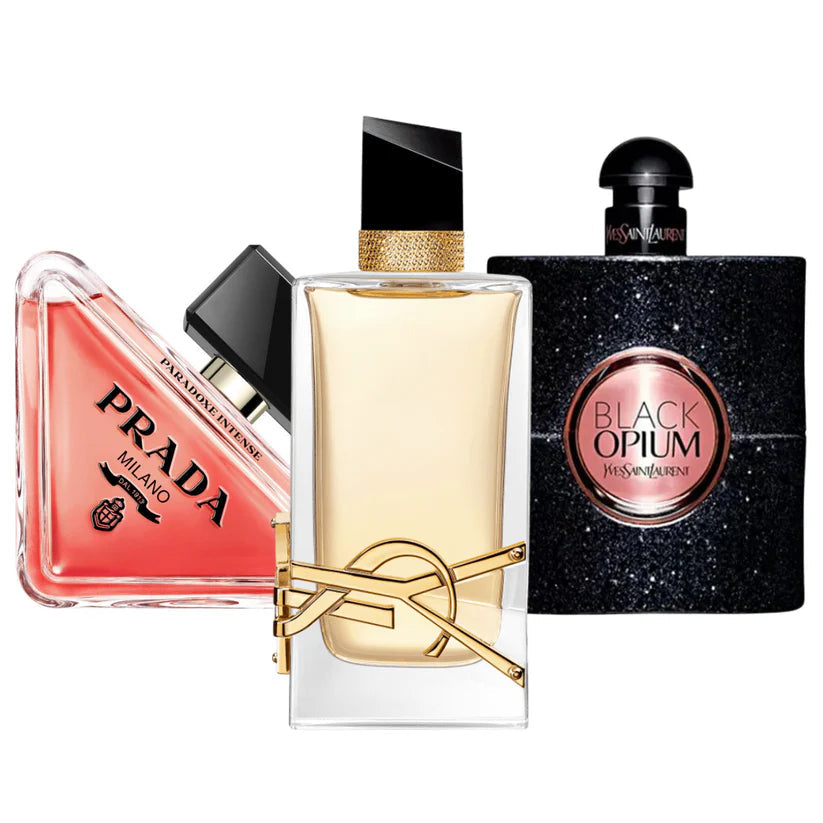 Set aus 3 Damenparfums – Prada Paradoxe, Yves Saint Laurent Black Opium, Yves Saint Laurent Libre (Eau de Parfum)